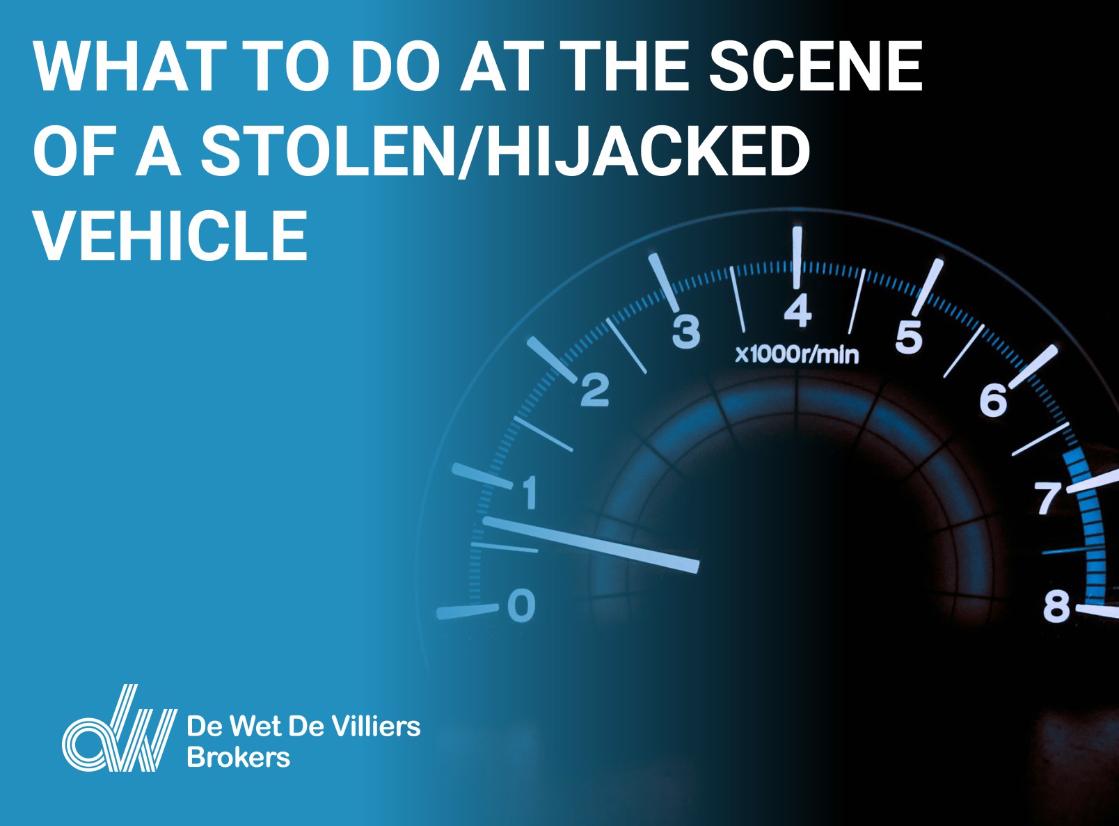 What to do at the scene of a stolen/hijacked vehicle